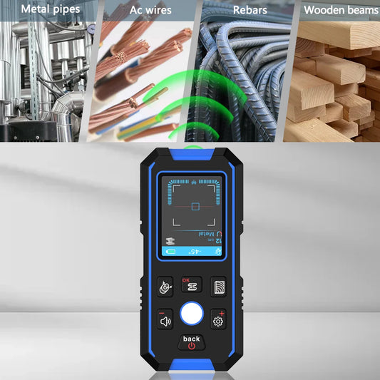 Digital Wall Scanner & Stud Finder with LCD Display – Metal, Wire & Wood Detection