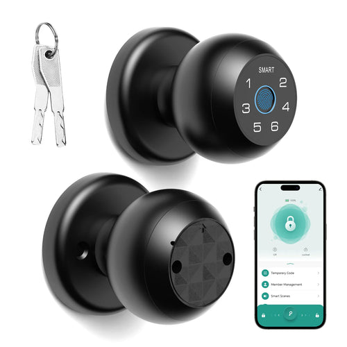 „Viladepot Smart Lock“ pirštų atspaudų durų užrakto programėlės valdymo slaptažodžio atrakinimas elektroninė jutiklinio ekrano klaviatūra vidaus patalpoms