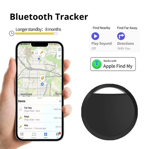 „Bluetooth“ išmanioji žymė GPS sekimo įrenginys, skirtas „iPhone“, „Find My“ programėlė, apsauganti nuo pamestų signalizacijų, automobilio rakto, augintinių, vaikų ieškiklis