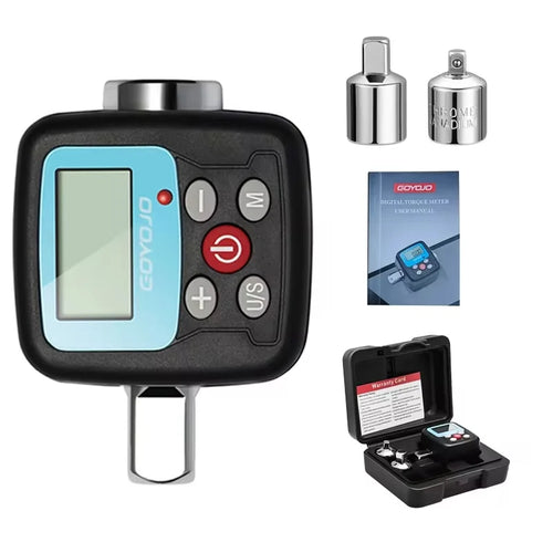 Profesionalus skaitmeninis sukimo momento raktas 1/4'' 3/8'' 1/2'' elektroninis sukimo momento raktas sukimo momento adapteris motociklo ir automobilio remonto rankinių įrankių rinkinys