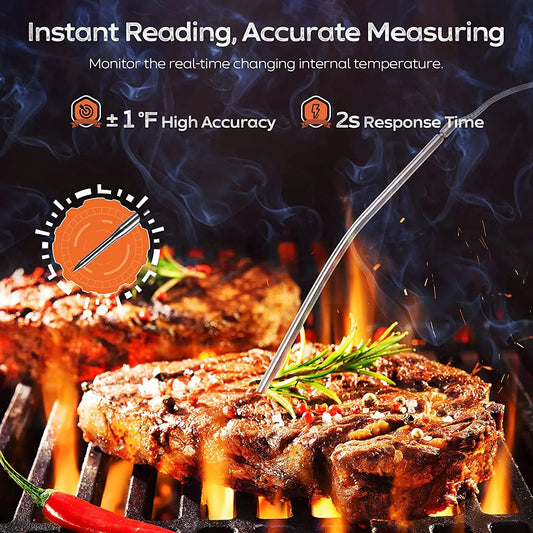 Digital Meat Kitchen Thermometer Stainless Waterproof Meat Temperature Thermometre Probe Oven Cooking BBQ Temperature Meter