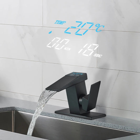 Smart LED Temperature Display Basin Faucet