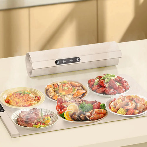 Maisto šildymo kilimėlis, sulankstomas silikoninis šildymo kilimėlis, nešiojamas maisto vežimėlio izoliacinis kilimėlis, 6 lygių temperatūros reguliavimas