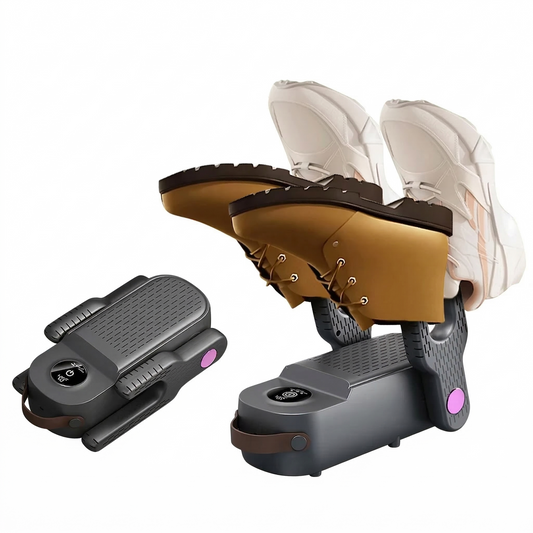 150W Foldable Electric Shoe Dryer with 48°C Smart Thermostat – 360° Hot Air Boot & Glove Dryer with Timer (220V)