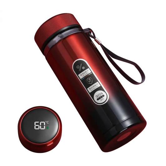 Smart LED Temperature Thermos Bottle – 304 Stainless Steel Vacuum Flask (500ML / 1L)