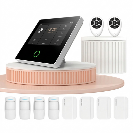 Smart WiFi & 4G Home Alarm System Touchscreen Security Panel with Built-in Siren & App Control