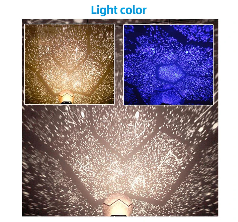 3D Ночник «Звездное небо» LED Романтическая лампа в виде звездного неба, космическая проекция для детей, подарок для дома и вечеринки