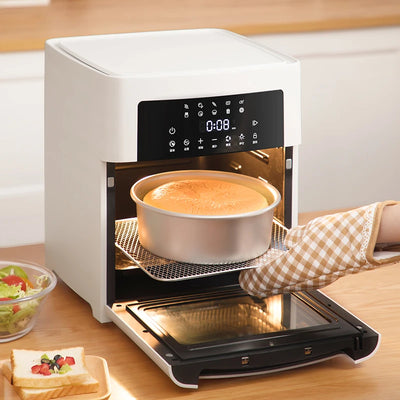 1400 W 9 viename namų naudojimui skirta gamintojo oro gruzdintuvė, 15 l nerūdijančio plieno „Ayr“ gruzdintuvė, konvekcinė krosnelė be aliejaus