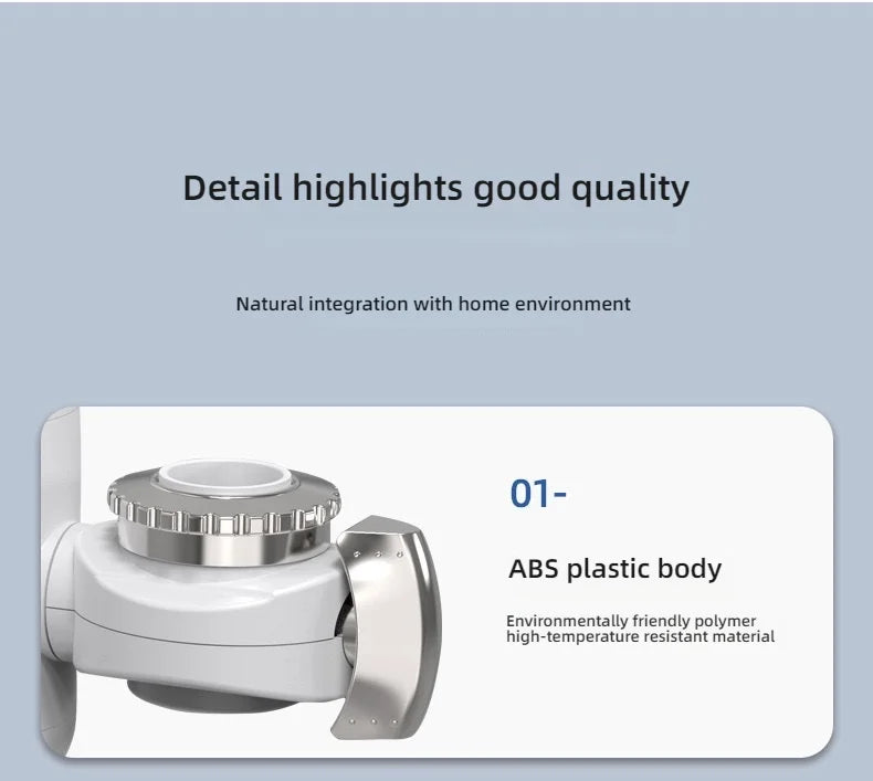 3000W Instant Hot Water Heater Faucet Electric Tankless for Kitchen Fast Heating Tap with Temperature Display