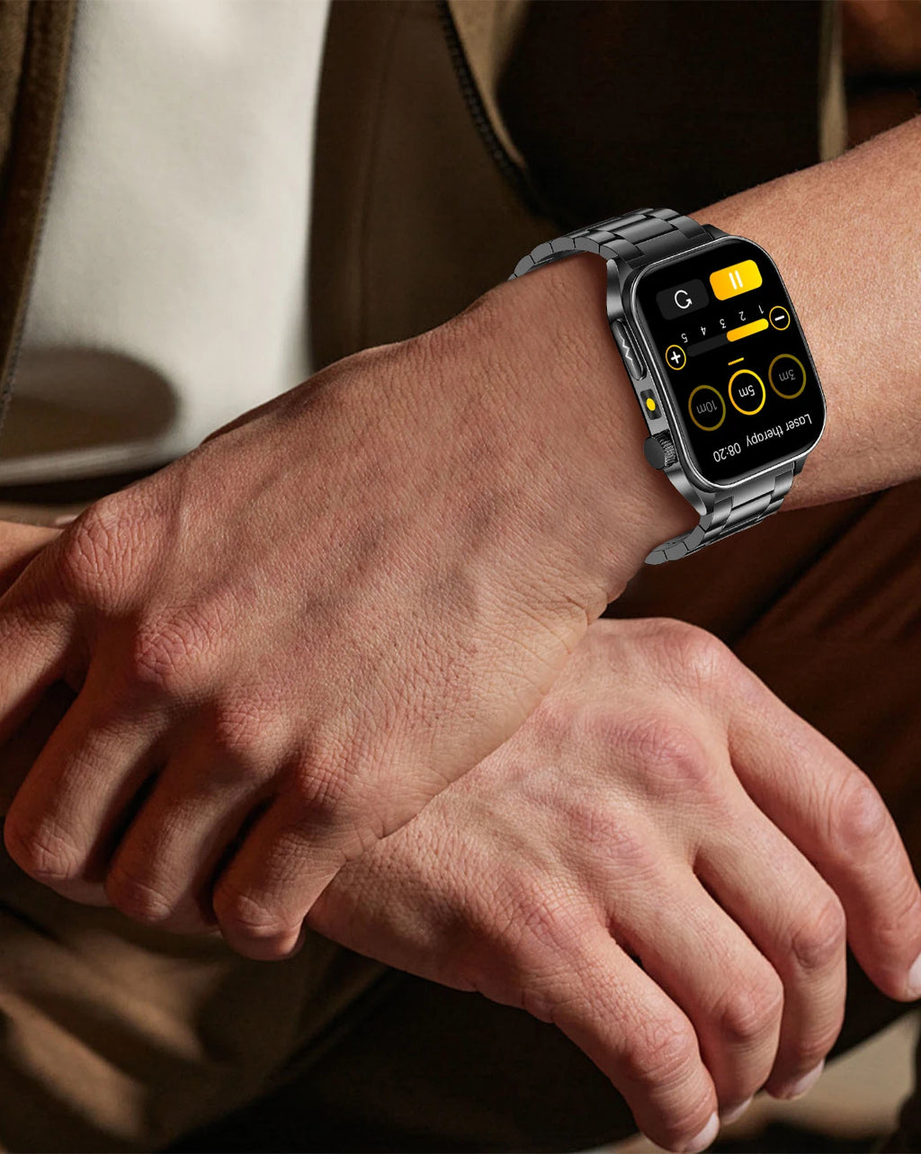 2026 m. Naujas dirbtinio intelekto mokslas Diagnostika EKG Sveikata Išmanusis laikrodis Vyrams Kraujospūdis Lipidai Šlapimo rūgštis Lazerinė terapija Sveikata Išmanioji apyrankė Vyrams