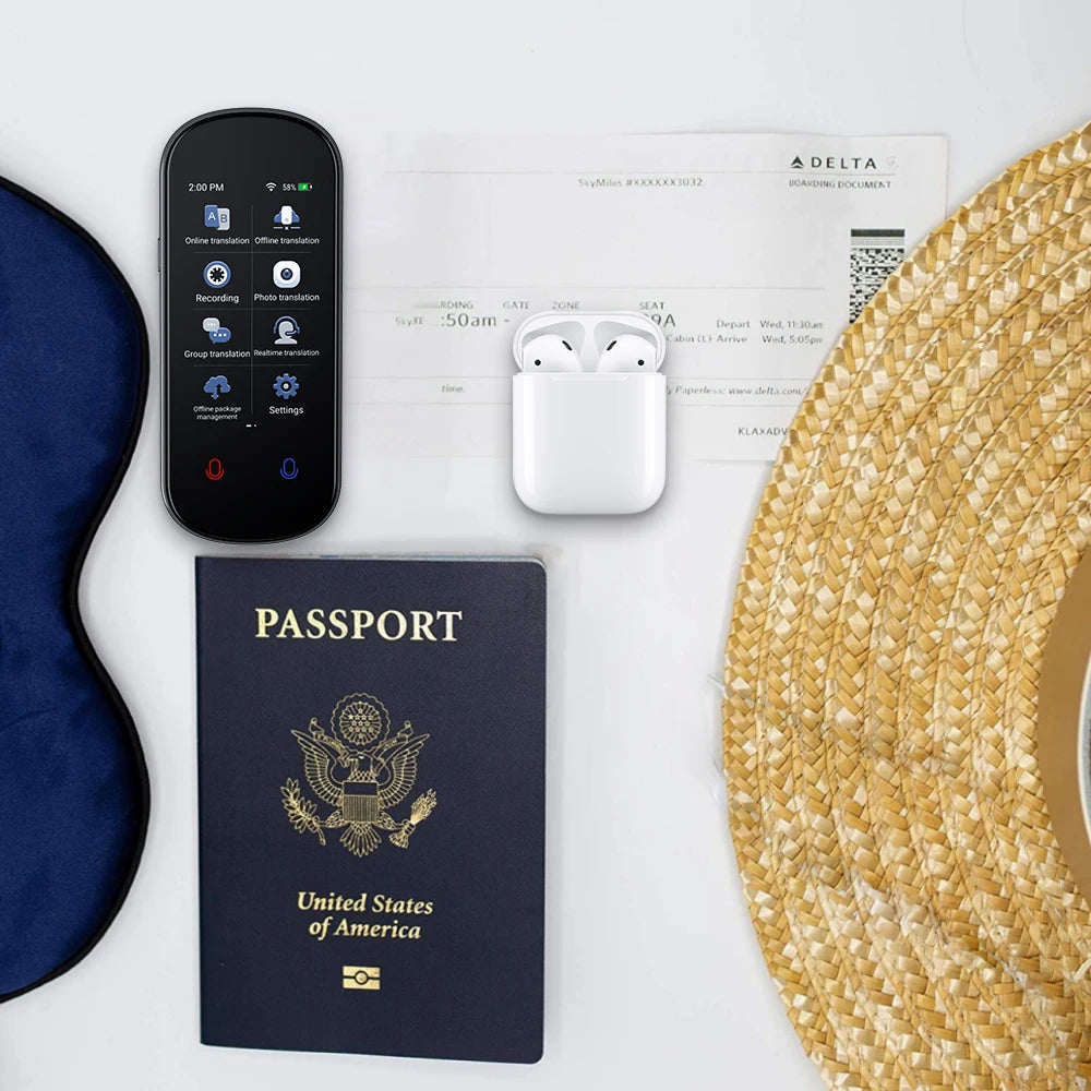 2025 m. naujas dirbtinio intelekto išmanusis balso vertėjas, 138 kalbos, nešiojamas, palaikantis „WiFi“, „Full 3D“ jutiklinį ekraną, nuotraukų įrašymą neprisijungus, vertimą