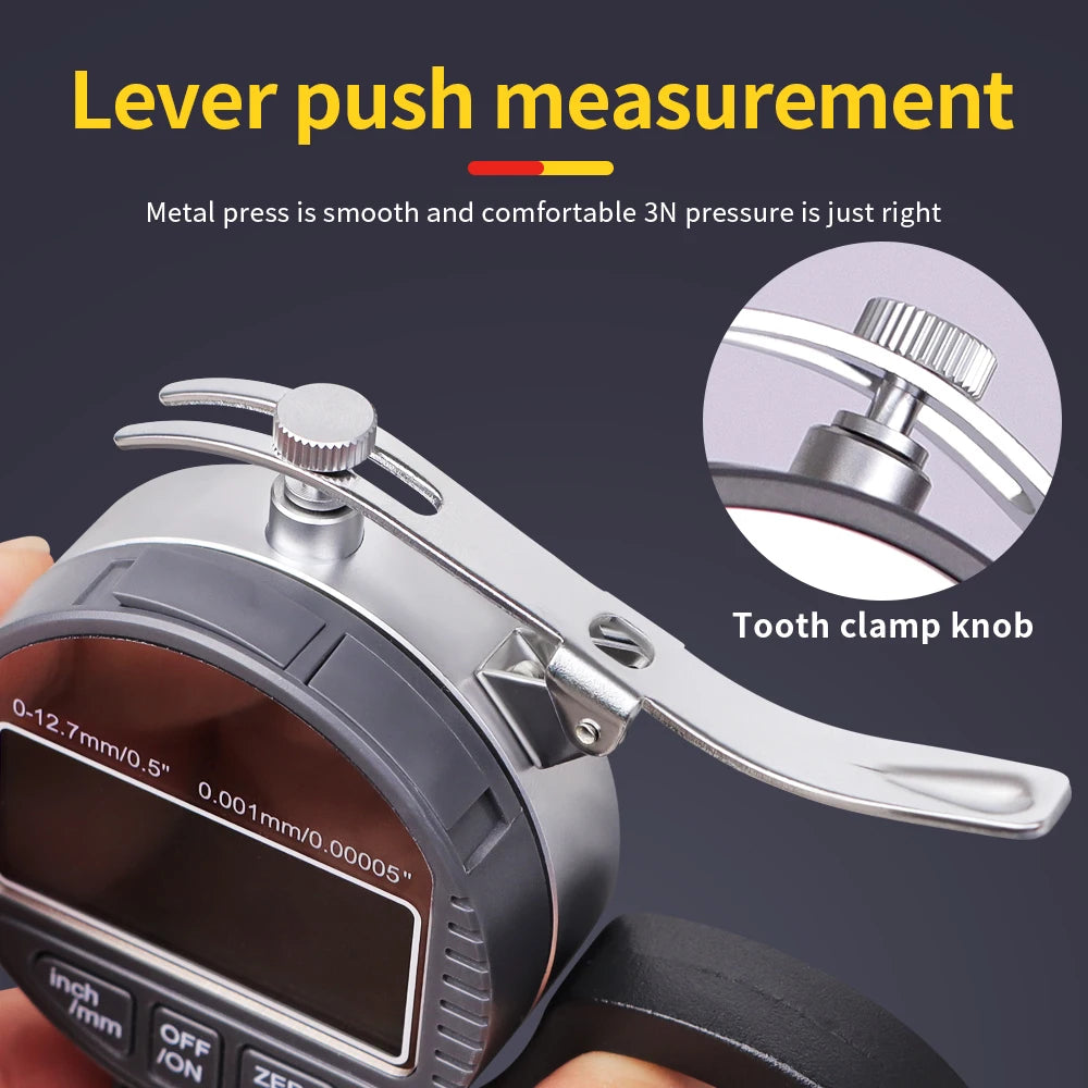 0.01mm/0.001mm Digital Thickness Gauge High-precision LCD Screen Electronic Percentage Micrometer Thickness Meter Measuring Tool