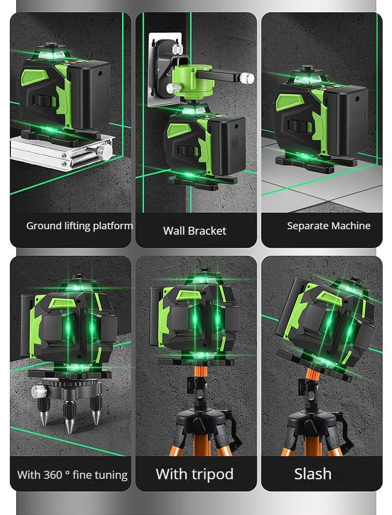 16 Lines Laser Level Green Line SelfLeveling 360 Horizontal And Vertical Professional Building Mini Laser Level