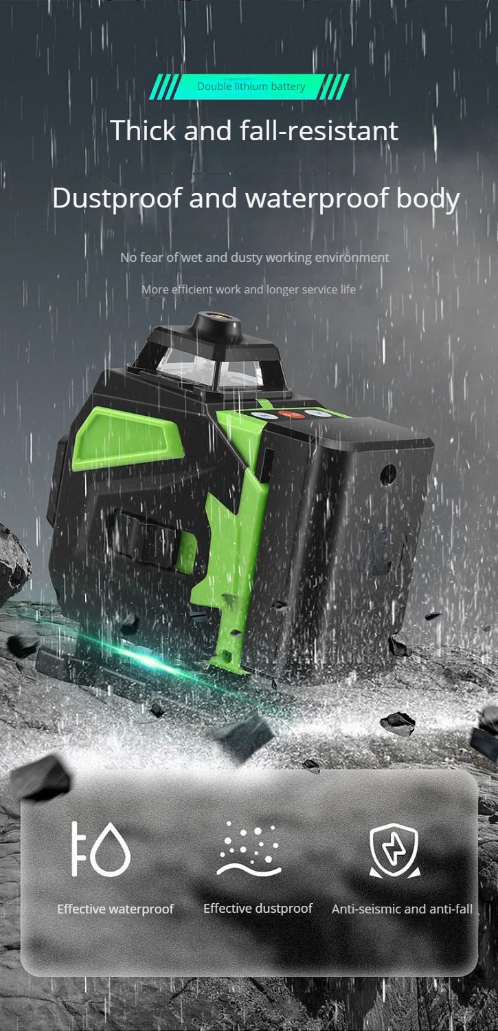 16 Lines Laser Level Green Line SelfLeveling 360 Horizontal And Vertical Professional Building Mini Laser Level