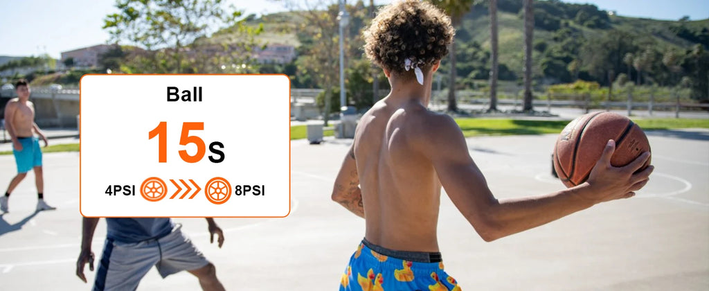 160 PSI nešiojamas padangų pripūtimo oro kompresorius su padangų slėgio matuokliu automobilių, dviračių, motociklų padangoms, kamuoliams ir kt.