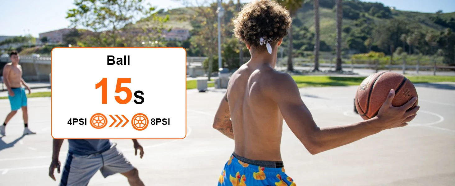 160 PSI nešiojamas padangų pripūtimo oro kompresorius su padangų slėgio matuokliu automobilių, dviračių, motociklų padangoms, kamuoliams ir kt.