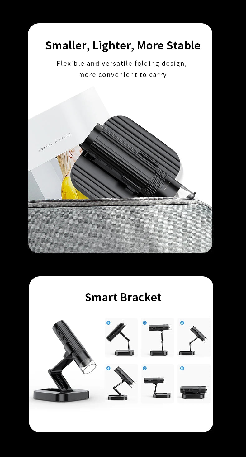 1000X Magnification Digital Microscope 1080p USB Electron Microscopios 8 LED Light Video Photo for Electronics Repair PCB PC