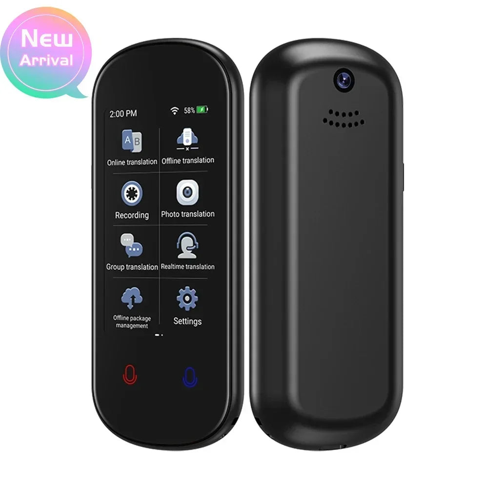 2025 m. naujas dirbtinio intelekto išmanusis balso vertėjas, 138 kalbos, nešiojamas, palaikantis „WiFi“, „Full 3D“ jutiklinį ekraną, nuotraukų įrašymą neprisijungus, vertimą