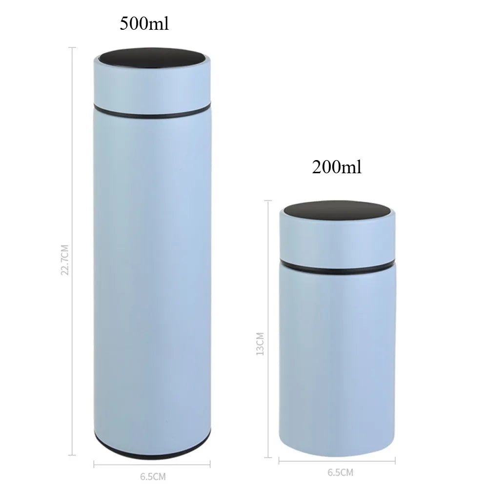 200 Mini Thermos Smart Temperature Display Tea Cup with Tea Maker and Leak-proof Lid Portable Travel Cup Hot Drink Tea Thermos