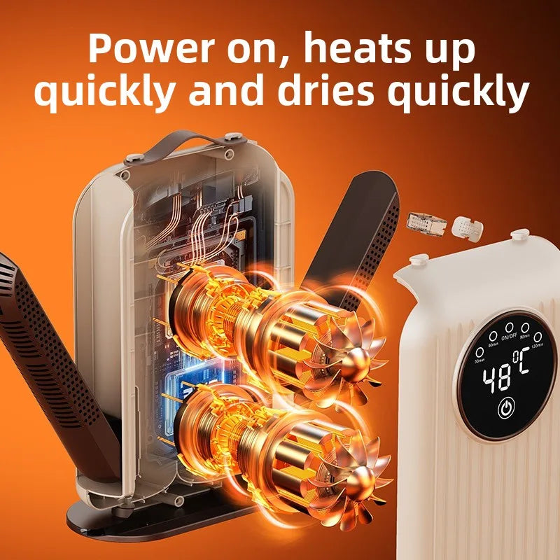 2025 NEW Electric Footwear Dryer: For Shoes & Boots, Quick Dry, Deodorizer, Waterproof, with Timer & 48℃ Constant Temperature