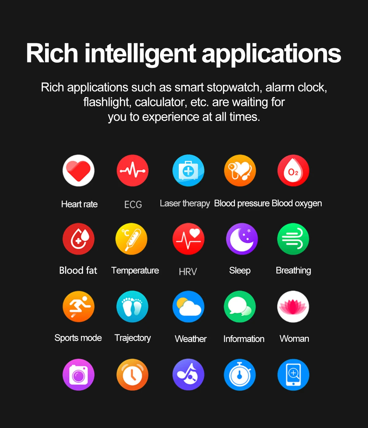 2026 m. naujas neinvazinis lazerinis gydymas, trijų aukštų išmanusis laikrodis, safyro ekranas, kraujo riebalai, šlapimo rūgštis, EKG, sveikatos diagnozė, išmanusis laikrodis