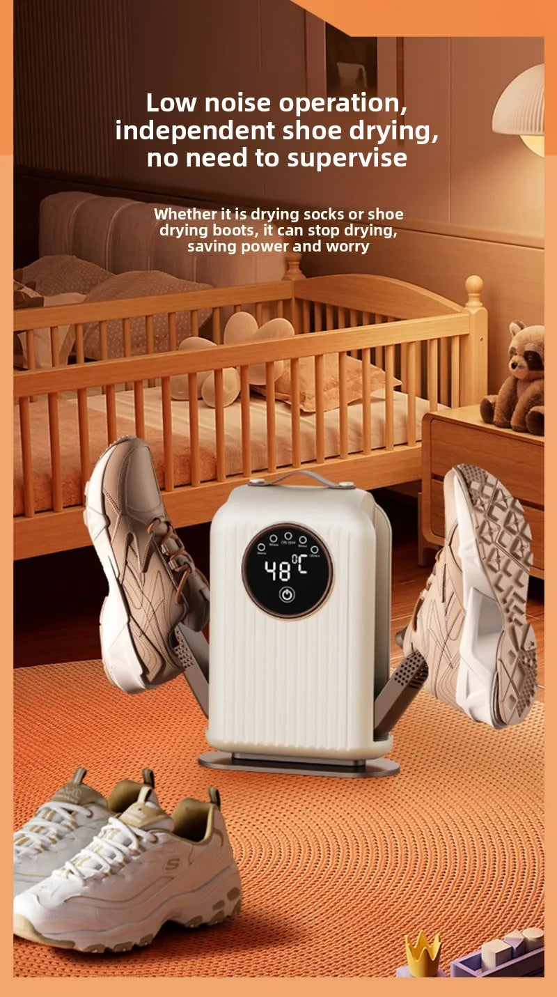 2025 NEW Electric Footwear Dryer: For Shoes & Boots, Quick Dry, Deodorizer, Waterproof, with Timer & 48℃ Constant Temperature
