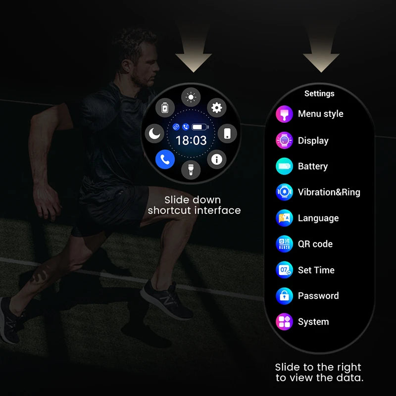 2025 New Pro Smart Watch Men HD AMOLED Screen GPS Motion trajectory HeartRate Bluetooth Call 1.52" SmartWatch IP68 For Huawei