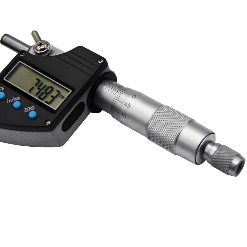 Цифровой микрометр 0-25 мм со шкалой, электронный наружный микрометр, микрометрический калибр 0,001 мм.