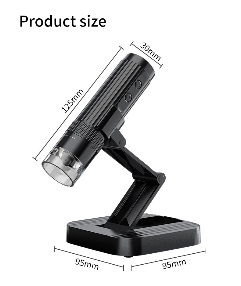 1000X Magnification Digital Microscope 1080p USB Electron Microscopios 8 LED Light Video Photo for Electronics Repair PCB PC