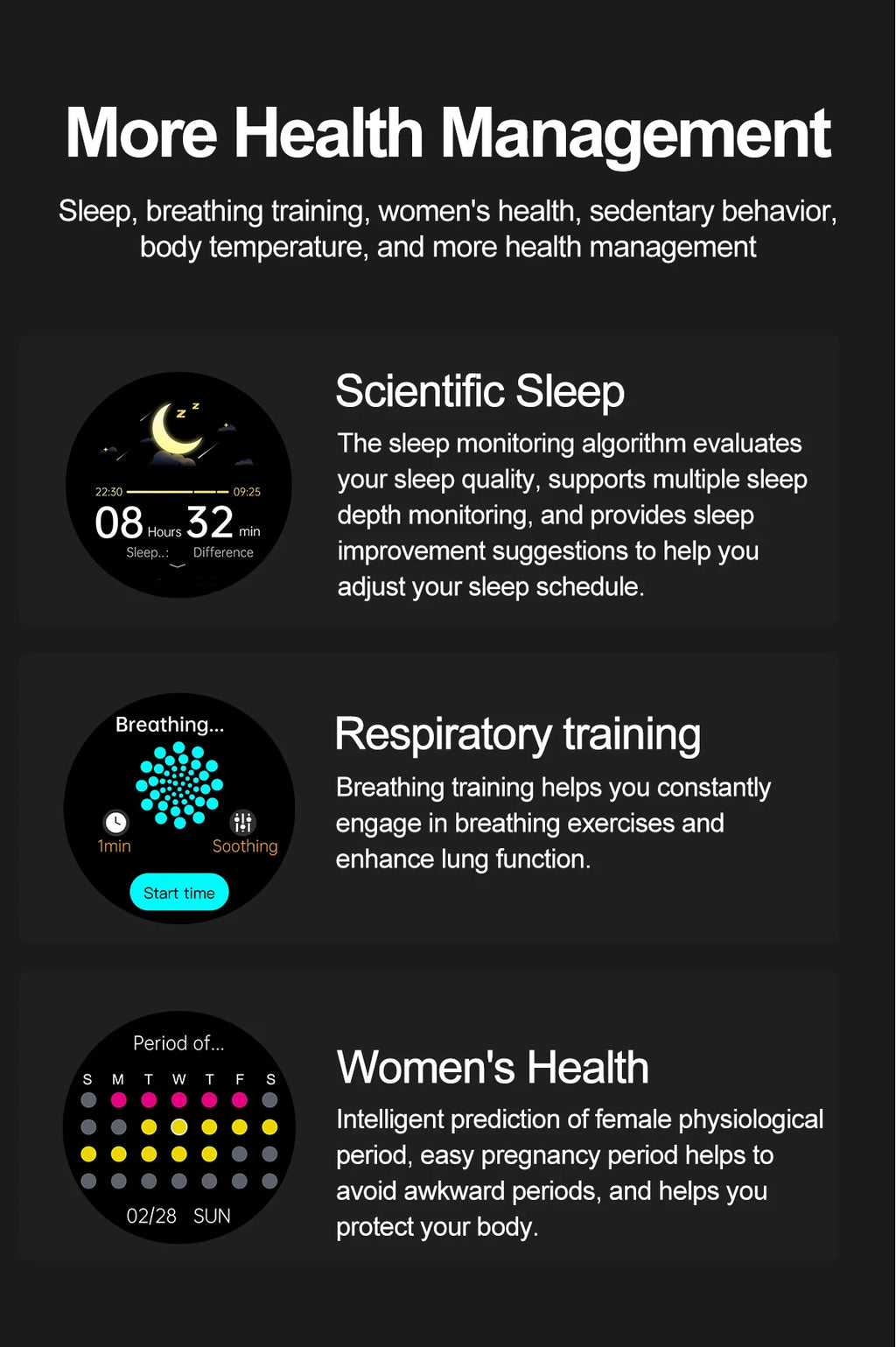 2026 m. naujas neinvazinis lazerinis gydymas, trijų aukštų išmanusis laikrodis, safyro ekranas, kraujo riebalai, šlapimo rūgštis, EKG, sveikatos diagnozė, išmanusis laikrodis