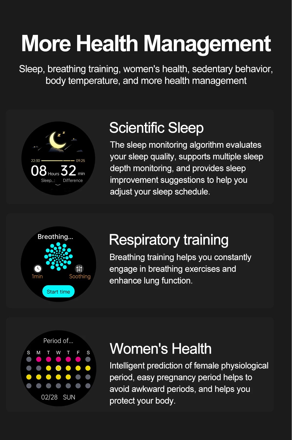 2026 m. naujas neinvazinis lazerinis gydymas, trijų aukštų išmanusis laikrodis, safyro ekranas, kraujo riebalai, šlapimo rūgštis, EKG, sveikatos diagnozė, išmanusis laikrodis