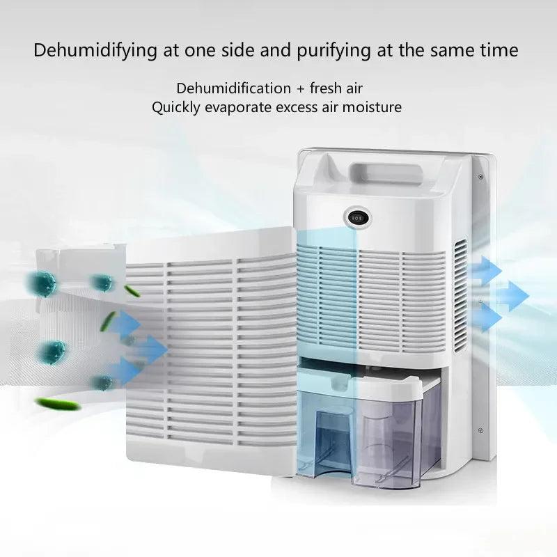 2025 New Dehumidifier Moisture Absorber Household Mute Bedroom Basement Remote Control Timing External Water Pipe