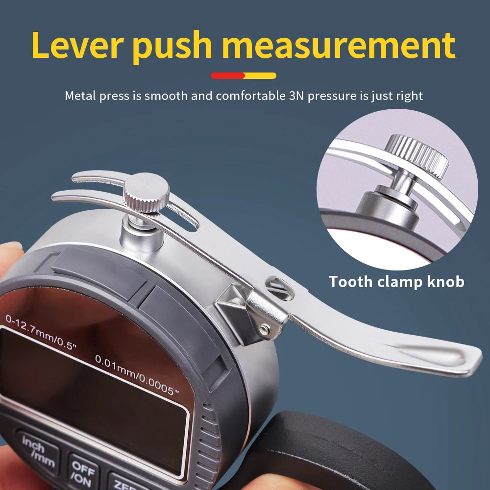 0.01mm/0.001mm Digital Thickness Gauge High-precision LCD Screen Electronic Percentage Micrometer Thickness Meter Measuring Tool