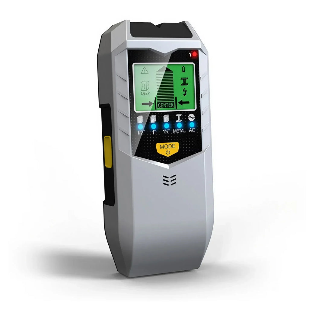 Многофункциональный ручной металлоискатель 5-в-1 для поиска металла, проводов, деревянных балок и электрических токов, точный инструмент для измерения параметров стен.