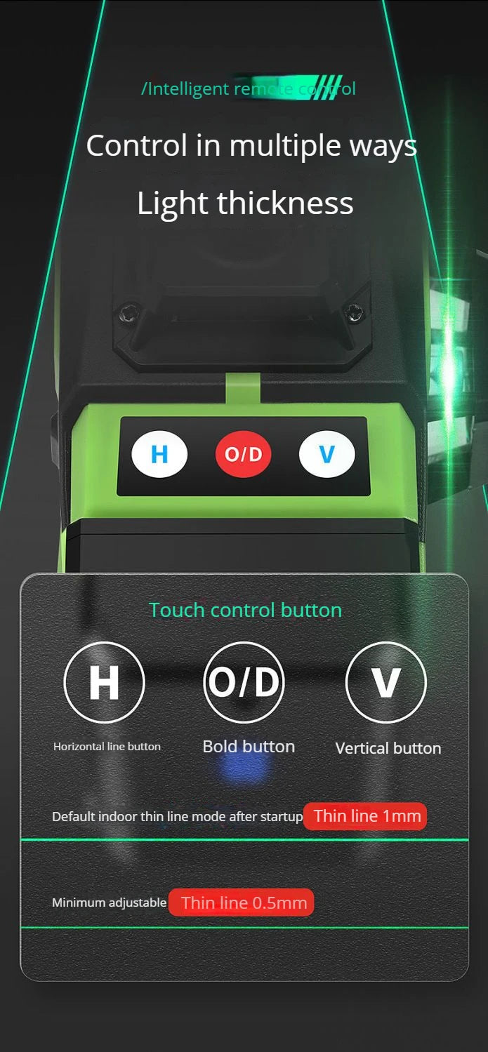 16 Lines Laser Level Green Line SelfLeveling 360 Horizontal And Vertical Professional Building Mini Laser Level