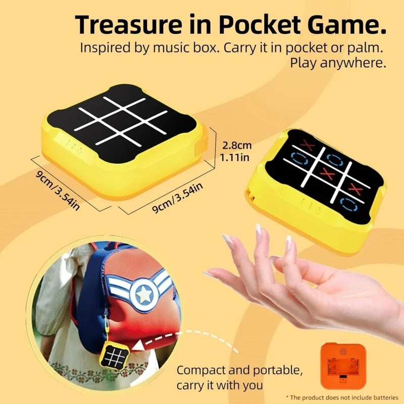 3 viename „Tic Tac Toe“ stalo žaidimas vaikams, elektroniniai žaislai, dovanos, kryžiai, žaidimas, atminties lavinimas, nešiojami kelionių žaidimai vaikams, suaugusiems