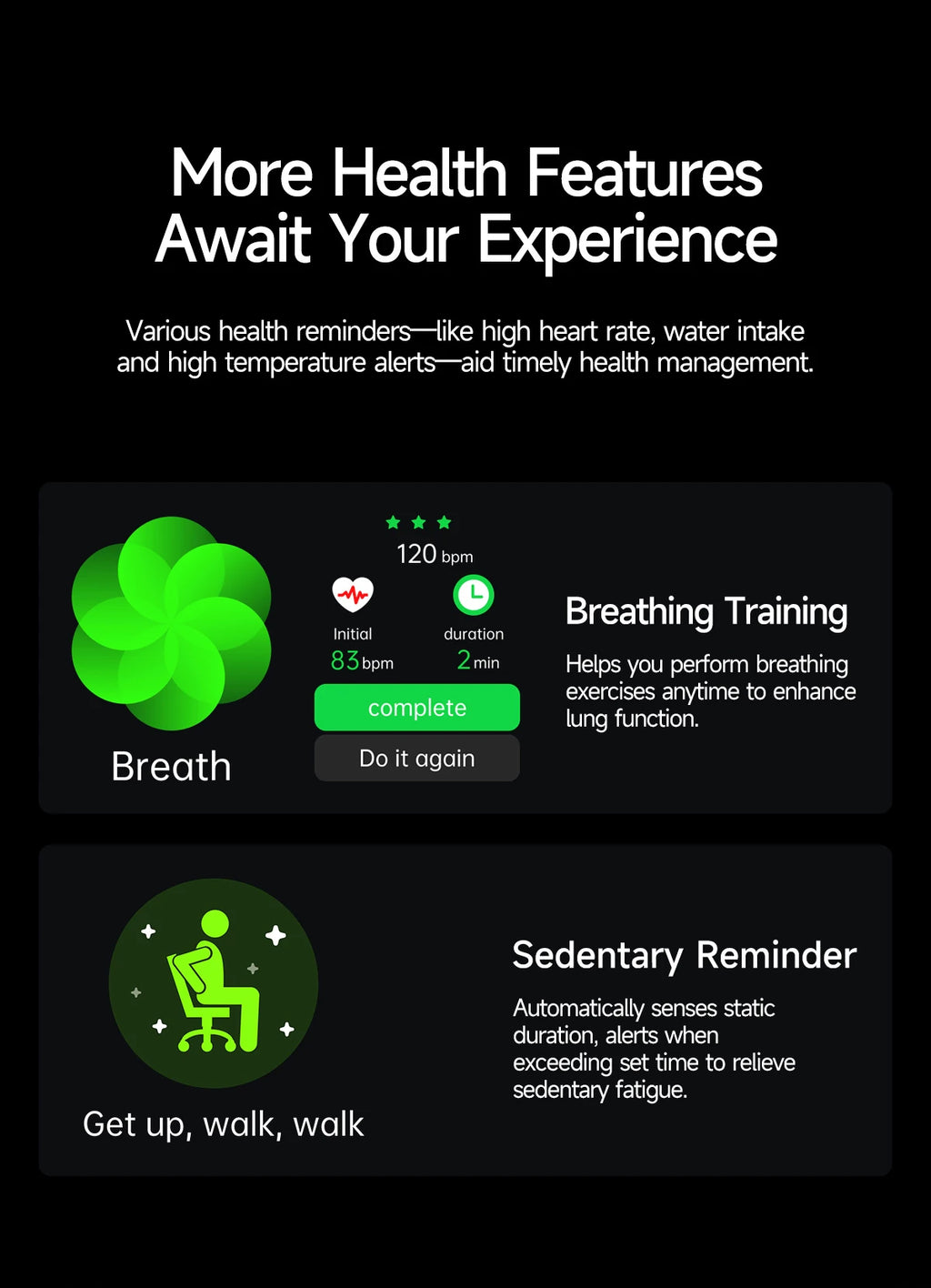 2026 m. Naujas dirbtinio intelekto mokslas Diagnostika EKG Sveikata Išmanusis laikrodis Vyrams Kraujospūdis Lipidai Šlapimo rūgštis Lazerinė terapija Sveikata Išmanioji apyrankė Vyrams