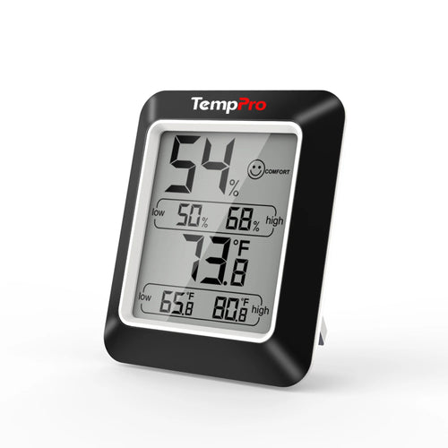 „TempPro A50“ skaitmeninis higrometras, patalpų termometras ir drėgmės matuoklis su temperatūros ir drėgmės monitoriumi