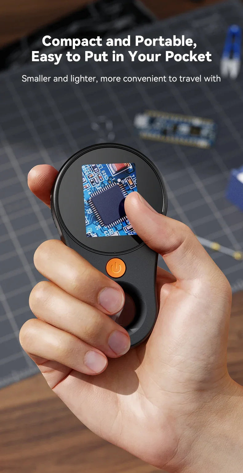 2.0inch 500X Digital Microscope 1080P Video Coin Microscopio with Magnifying Glass Wiht 8Leds for Electronics Repair