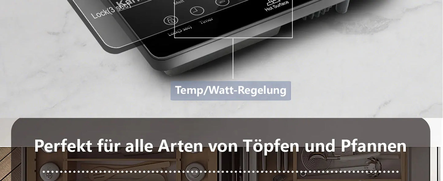 Portable 1-Plate Ceramic Hob 2000W