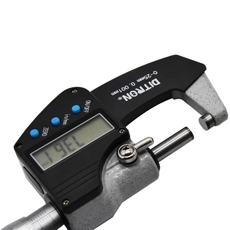 Цифровой микрометр 0-25 мм со шкалой, электронный наружный микрометр, микрометрический калибр 0,001 мм.