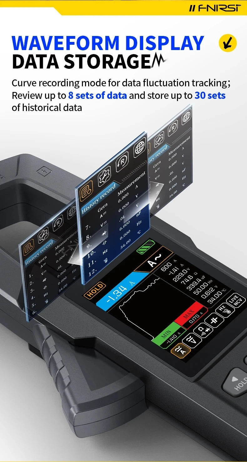Smart Digital Clamp Multimeter DMC-100 – 10000 Counts True Measurement Tool