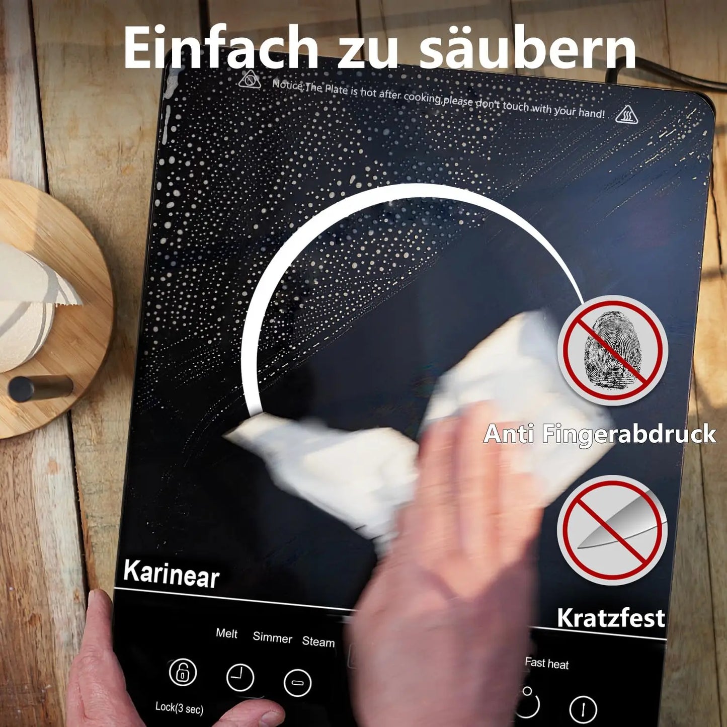 Portable 1-Plate Ceramic Hob 2000W