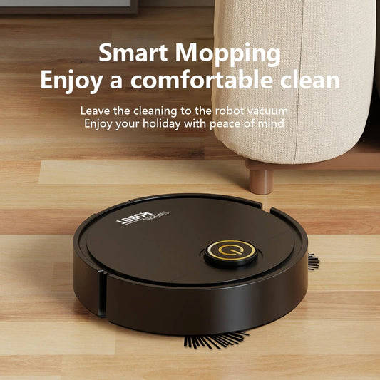 Mini Robot Vacuum Cleaner 3-in-1 – Automatic Sweeping, Suction & Mopping Cleaner for Floors & Pet Hair