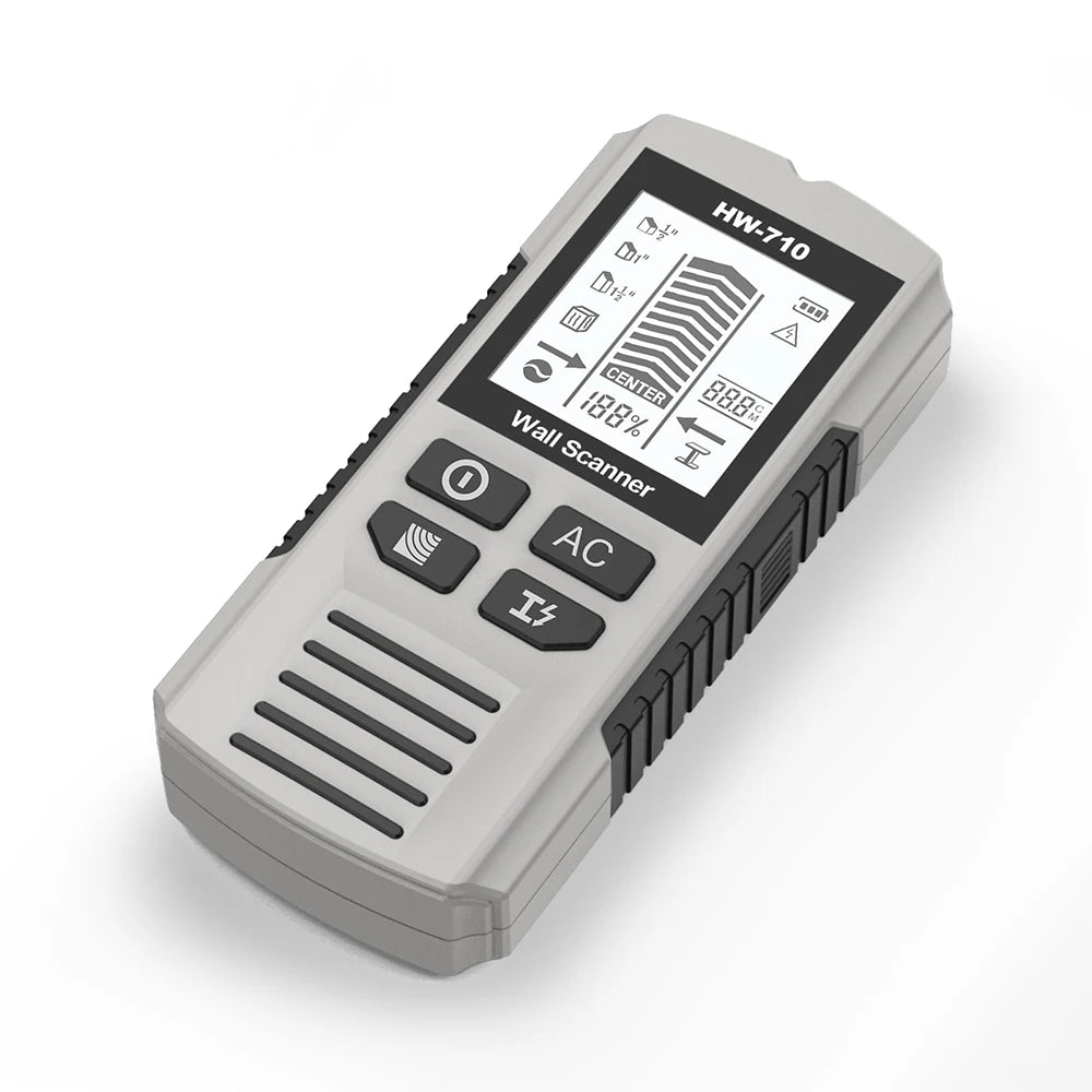5 in 1 Wall Metal Detector Depth Wall Stud Finder Metal Wood Studs AC Voltage Live Wire Detect Wall Scanner Electric Box  Finder