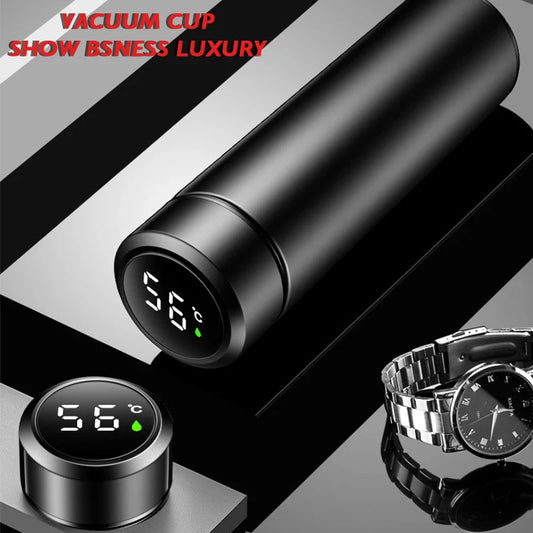 Smart Temperature Display Thermos Bottle – Stainless Steel Vacuum Flask