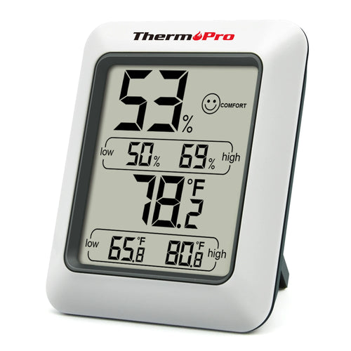 „Thermopro TP50“ skaitmeninis termometras, higrometras, elektroninis aplinkos temperatūros kambario termometras, oro stotelė namams