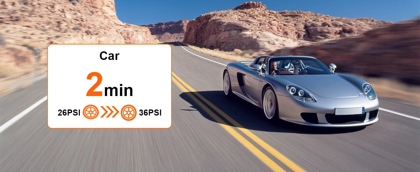 160 PSI nešiojamas padangų pripūtimo oro kompresorius su padangų slėgio matuokliu automobilių, dviračių, motociklų padangoms, kamuoliams ir kt.