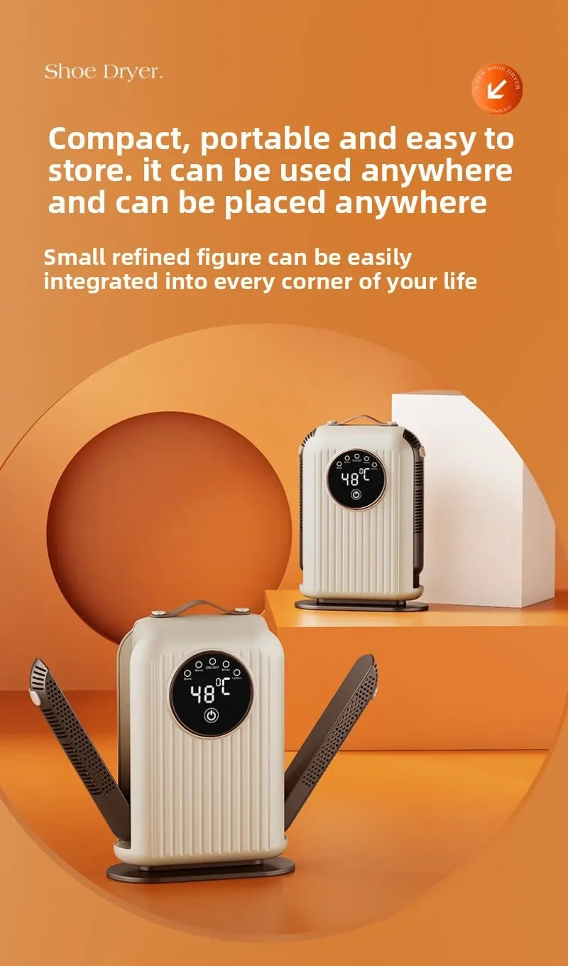 2025 NEW Electric Footwear Dryer: For Shoes & Boots, Quick Dry, Deodorizer, Waterproof, with Timer & 48℃ Constant Temperature