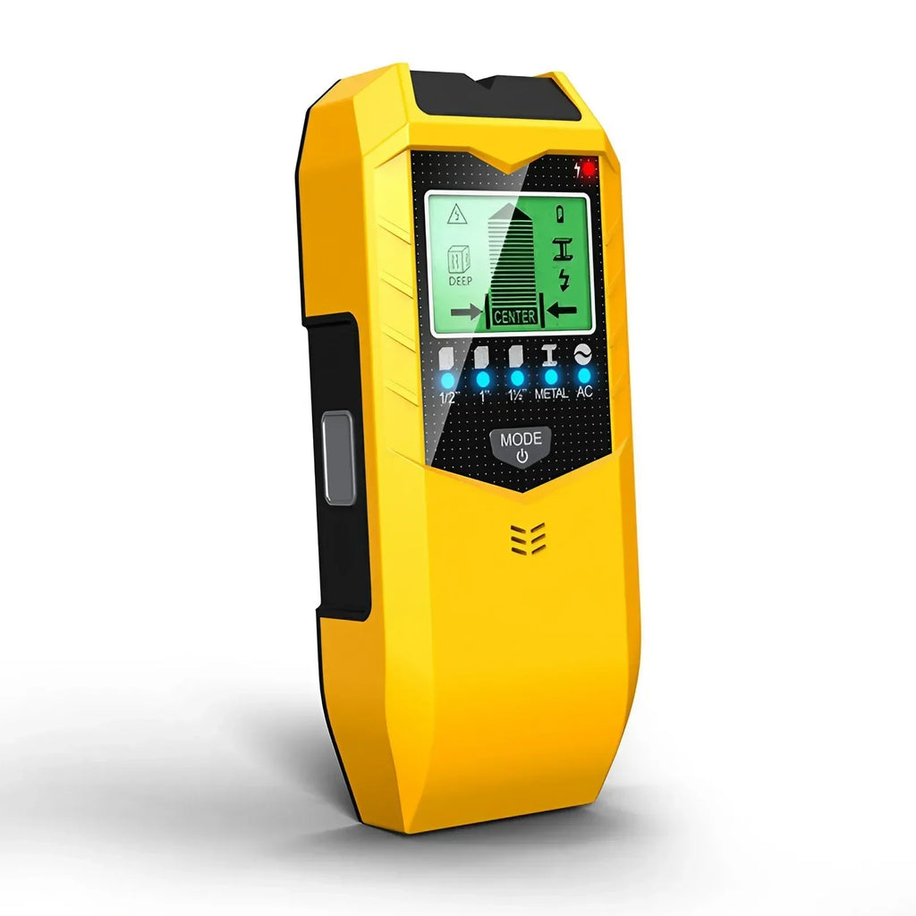 Многофункциональный ручной металлоискатель 5-в-1 для поиска металла, проводов, деревянных балок и электрических токов, точный инструмент для измерения параметров стен.